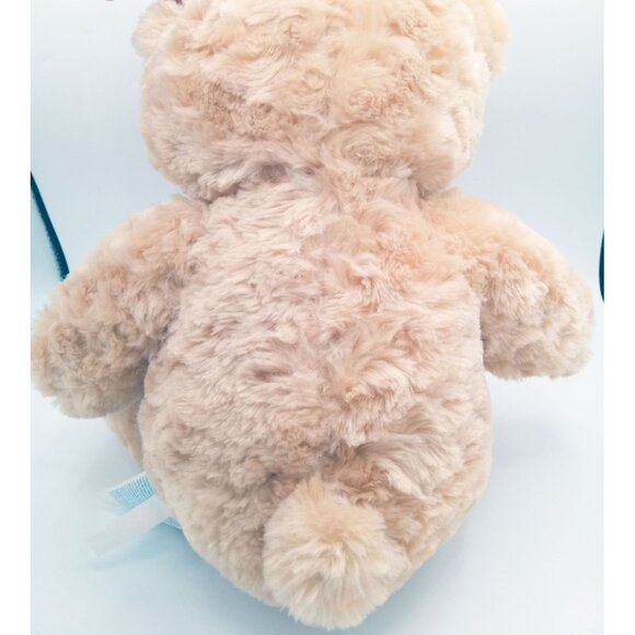 Honey Brown Teddy Build a Bear Stuffed Animal Plush Dark Brown Eyes 15" Soft Toy - Picture 7 of 15